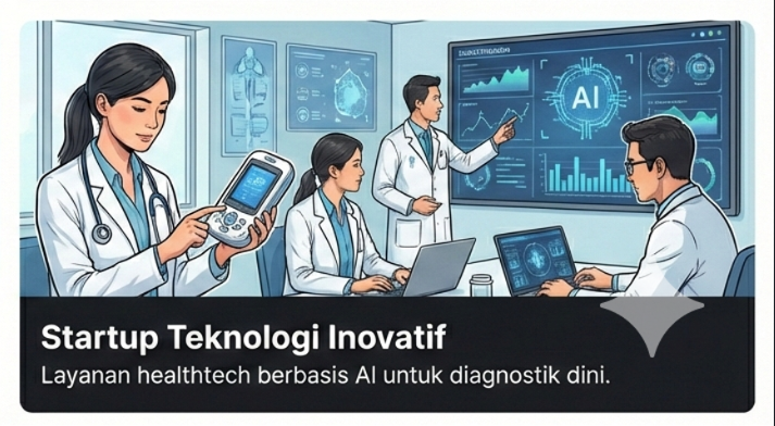 Pitching kepada investor potensial.